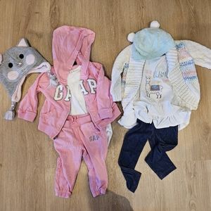 9. Baby girls winter clothes 12 18 24 gap sweat track suit